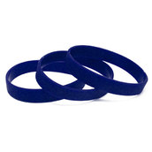 Силиконовый браслет синий (PMS 294C) размер Взрослый (202*12*2 мм)