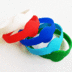 Силиконовый браслет-"часики" голубой (PMS 306С) размер Взрослый (202*12*2 мм)