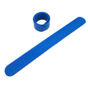 Силиконовый слеп-браслет синий 2935С