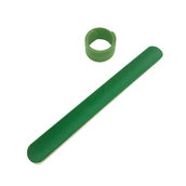 Силиконовый слеп-браслет зеленый 356С