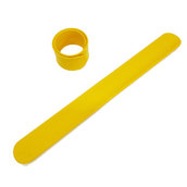 Силиконовый слеп-браслет желтый 012С